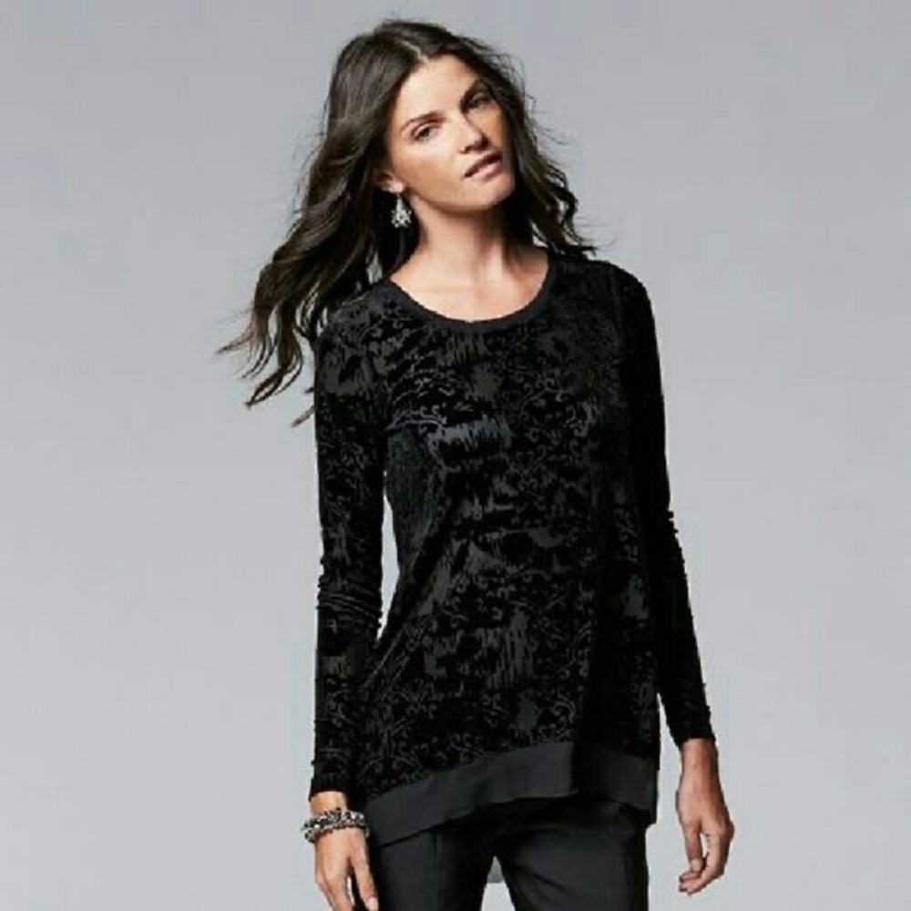 Simply Vera Wang Long sleeve blouse